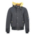 Diesel W Jame 21 Faux Fur Trimmed Black Bomber Jacket